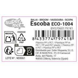 Inde Escoba Eco-1004 Supernet - Dimensiones: 27.5 cm Largo, 11.4 cm Alto, 8 cm Ancho, Peso 6.3 kg (24 Unidades)