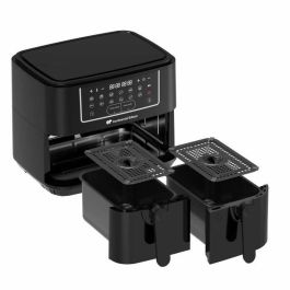 Continental Edison Freidora de aire sin aceite RFRSH24002CB, 9 L, Bandejas dobles, 2400W, Negra