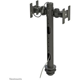 Neomounts FPMA-D050DBLACK Soporte de Mesa para 2 Monitores de 10-30" (76cm) hasta 10kg, VESA 100x100mm, Ajustable, Negro
