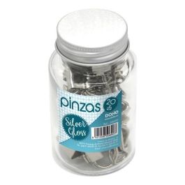 Dohe Pinzas Metálicas 19 mm Silver Gloss Bote De Cristal Con Tapa 20 Ud Precio: 2.95000057. SKU: B1JYN9YG46