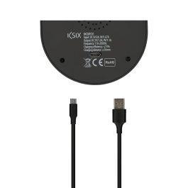 Cargador Inalámbrico para Smartphones Qi KSIX Negro Cargador Inalámbrico para Smartphones Qi KSIX Negro