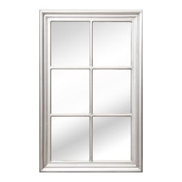 Espejo de pared Alexandra House Living Plateado Ventana Rectangular Precio: 196.68999999. SKU: B187WA4FZF