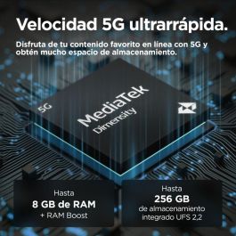 Motorola moto g55 5G Teléfono Móvil 6.49" FHD+ 120Hz, 8GB RAM, 256GB Almacenamiento, Cámara 50MP OIS, 5000 mAh, Android 14, Dual SIM, Gris