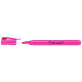 FABER-CASTELL Textliner 38 Marcador Textmarker Rosa Punta Cónica Fino/Extragrueso con Clip y Secado Rápido