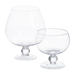 Copa Decoración Transparente Cristal 16,50 X 16,50 X 19 cm