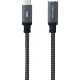 Nanocable 10.01.4500-COMB Cable Alargador USB-C Macho a Hembra 3.2 Gen2x2 20Gbps 100W 50cm Negro