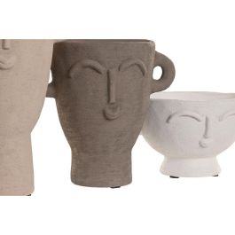 DKD Home Decor Jarron Urban Gres Multicolor 11 x 22 x 17 cm Set de 3