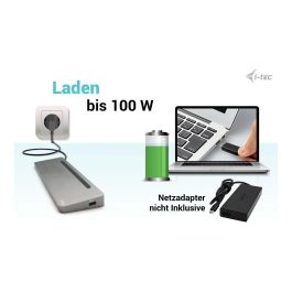 Hub USB-C i-Tec C31FLAT2PDPRO Plateado