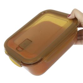 Ambare Fiambrera Rectangular Hermética 1.5 L (1500 cc) - 23 x 17.5 x 7.6 cm (6 Unidades)