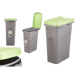 Papelera Con Sujecion Bolsa 25L Verde Stefanplast 24X51CM (6 Unidades)