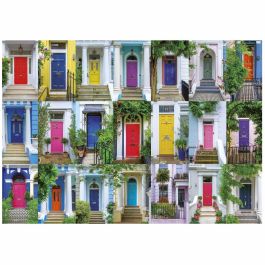 Educa AAAQE72410 Puzzle Puertas de Notting Hill 1000 piezas, temática Arquitectura, 68 x 48 cm