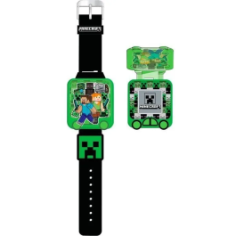 KIDS LICENSING Reloj Digital Educativo con Juegos Minecraft