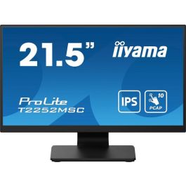 Monitor Iiyama 21,5" Tactil Pcap 10P (T2252MSC-B2) Ips,1920X1080, 250Cd, 1000:1, Hdmi, Dp, 5Ms Monitor Iiyama 21,5" Tactil Pcap 10P (T2252MSC-B2) Ips,1920X1080, 250Cd, 1000:1, Hdmi, Dp, 5Ms