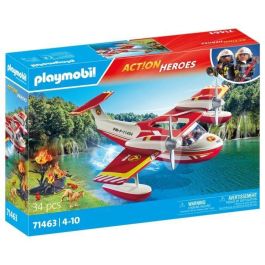 PLAYMOBIL 71463 Hidroavión con bombero - Héroes de acción - Bomberos - A partir de 4 años Precio: 52.5000003. SKU: B1ARMWXXVF