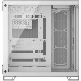 Caja para PC - CORSAIR - Cámara media torre de vidrio templado 6500X con doble cámara - Blanco