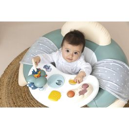 Smoby LS Asiento Acogedor Little Smoby Hinchable para Bebés que Empiezan a Sentarse con Tableta de Actividades Educativas