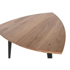 Mesa de Centro DKD Home Decor Metal Acacia 90 x 90 x 76 cm