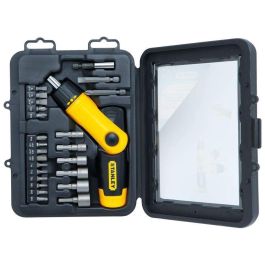 Stanley Destornillador Trinquete Articulado Pistola con Depósito Integrado de 6 Bits - Caja 25 uds.