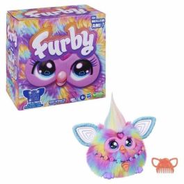 Hasbro Furby Tie Dye HAS5010996202864 Peluche Interactivo para Niñas y Niños, 15 Accesorios, Animatrónico Activado por Voz, a Partir de 6 Años