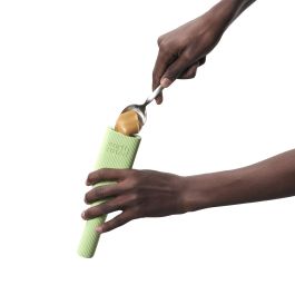 Earth Rated Juguete Mordedor Dispensador de Golosinas para Perros | Caucho Natural Duradero Talla L | Lavavajillas y Congelador | Color Verde