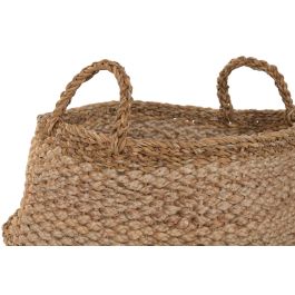 DKD Home Decor Cesta Natural Seagrass Yute 45x34x45 cm Set de 2