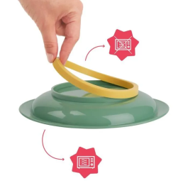 Badabulle Set 3 Platos Antideslizantes Irrompibles 12m+ para Bebé