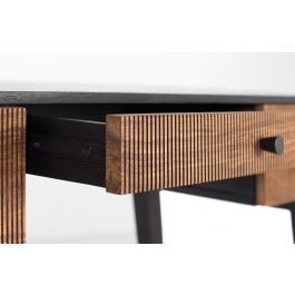 GINER Y COLOMER Escritorio de Madera de Palisandro y Metal Marrón 132 cm