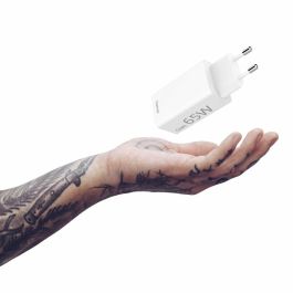 Hama Cargador Pared GaN 65W USB-C con Power Delivery y Quick Charge 3.0, 2 Puertos