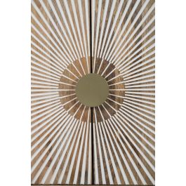 Aparador Home ESPRIT Blanco Dorado Natural Madera 80 x 45 x 97 cm Aparador Home ESPRIT Blanco Dorado Natural Madera 80 x 45 x 97 cm