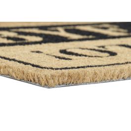 DKD Home Decor Felpudo Básicos Marron Negro Fibra Coco PVC 40 x 1.5 x 60 cm (6 Unidades)