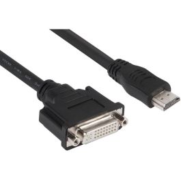 Club 3D Adaptador HDMI a DVI Single Link, 0.40m, Conector Macho a Hembra, Resolución 1920x1200 Píxeles, Negro
