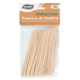 Set de 100 paletinas de madera Algon 140x1.3x5 mm (24 Unidades) Set de 100 paletinas de madera Algon 140x1.3x5 mm (24 Unidades)