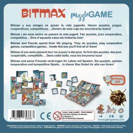 GDM Juego de Mesa Bitmax Puzzle Game - Aventura en el Bosque Azul, 4 Puzzle-Juegos en Uno, Edad Recomendada 4+