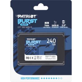 Patriot SSD 240GB Burst Elite 2.5" SATA III Velocidad Lectura 450 MB/s, Escritura 320 MB/s para PC/Portátil