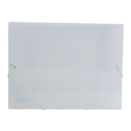 Carpeta Liderpapel Portadocumentos Gomas 36934 Polipropileno Din A4 Transparente Translucido Lomo 25 mm