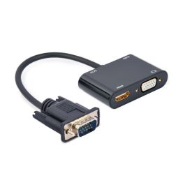 Gembird A-VGA-HDMI-02 Adaptador de Cable Convertidor de Vídeo VGA a HDMI con Puerto micro-USB y 0,15m para 1080p Negro Precio: 19.49999942. SKU: S5616520