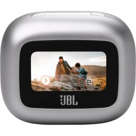 JBL LIVE FLEX3 Plata Auriculares Inalámbricos Bluetooth IP54 para Música/Llamadas con Estuche de Carga 7+24h