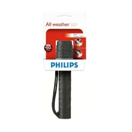 Philips Linterna SFL3361/10 - Linterna de Mano LED - A Prueba de Agua - Negro - Caucho - Funciona con 2 Pilas AA