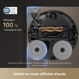 Dreame Robot aspirador X50 Master con base compacta de 24,9 cm y sistema 8 en 1