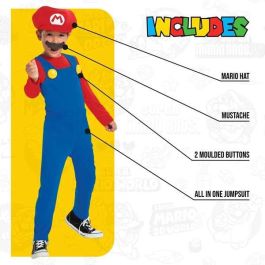 Disfraz infantil nintendo super mario de lujo talla. 4-6 años Disfraz infantil nintendo super mario de lujo talla. 4-6 años