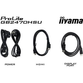 IIYAMA GB2470HSU-W6 Monitor 23.8" (60.5cm) Full HD 16:9 IPS HDMI DisplayPort USB Gaming