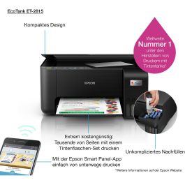 Epson EcoTank ET-2815 Impresora Multifunción A4 Color con Wi-Fi, Negro