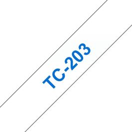 Brother TC-203 Cinta Laminada para P-touch, Azul sobre Blanco, 12mm x 7.7m, Compatible con P-touch PT8E PT500 PT2000 Precio: 33.59000051. SKU: B1JB2S66WD
