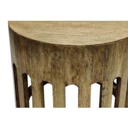 DKD Home Decor Mesita Auxiliar Urban de madera de Mango Marrón 46 x 38 x 46 cm
