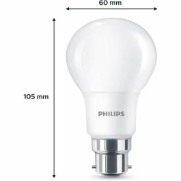 Philips PHI8719514451278 Bombilla LED 60W B22 Blanco Cálido Mate No Regulable Pack de 3