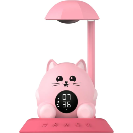 Bigben Interactive BIG3499550389937 Despertador Infantil con Luz Nocturna Diseño Gato