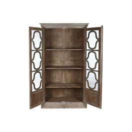 DKD Home Decor nat 2c24 Vitrina Blanca de Mango Decape con 2 Puertas y 3 Estanterías 210 x 120 x 50 cm DKD Home Decor nat 2c24 Vitrina Blanca de Mango Decape con 2 Puertas y 3 Estanterías 210 x 120 x 50 cm