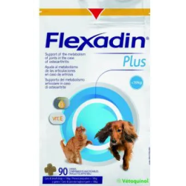 Vetoquinol Flexadin Plus 90 Comprimidos Alimento Complementario para Perros con Artrosis Precio: 36.4999998. SKU: B132C66KTP