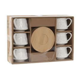 Cafe Basicos DKD Home Decor Blanco 6.6 x 5.7 x 8.6 cm Set de 6