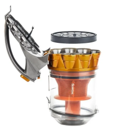 Hkoenig HKO3760124955040 Aspirador Multiciclónico Compacto Sin Bolsa, Tubo Telescópico de Aluminio, Clase A